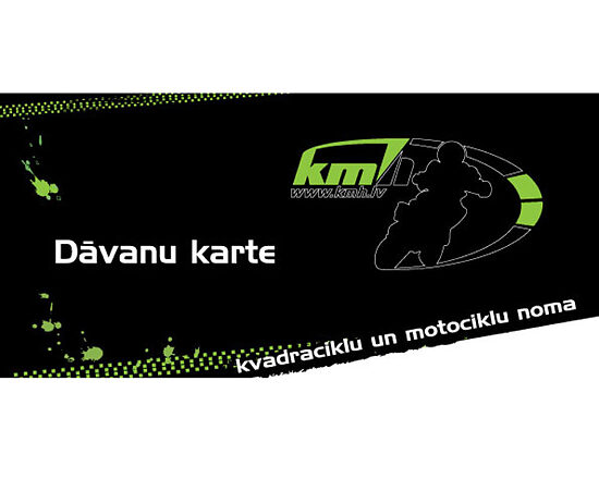 Dāvanu karte. Piedzīvojums ar divvietīgu kvadriciklu 2 stundas