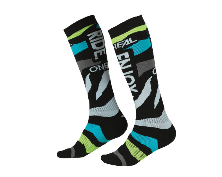 O'NEAL PRO MX SOCK ZOONEAL V.22 BLUE/NEON YELLOW