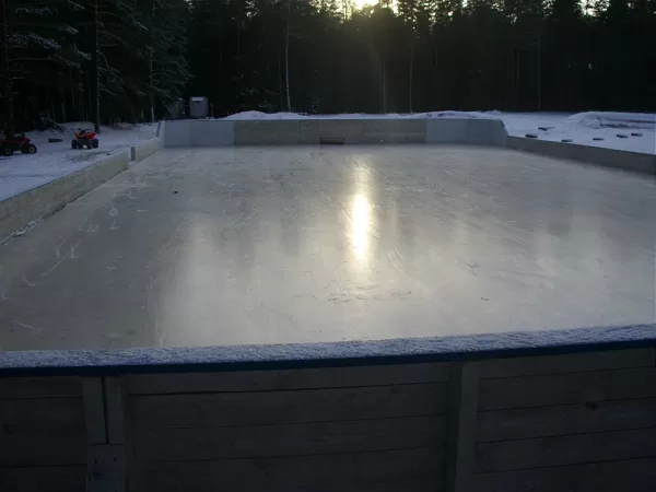 ice rink in winter season
